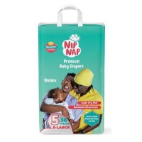 Nipnap Premium Baby Diapers Size 5 X-Large H/Count 36pcs