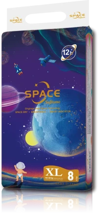 Softcare Space Baby Diapers X-Large L/Count 8pcs